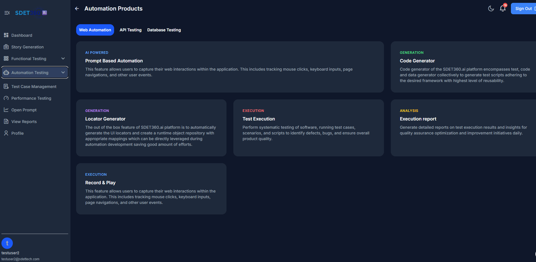 SDET360.AI product overview