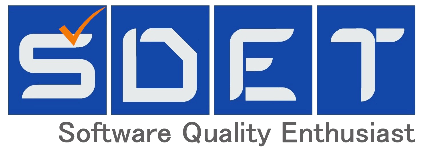 SDET Software Quality Enthusiast Logo