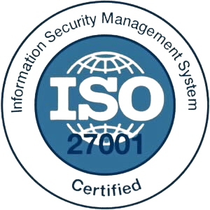 logo representing the ISO 27001 standard for Information Security Management System